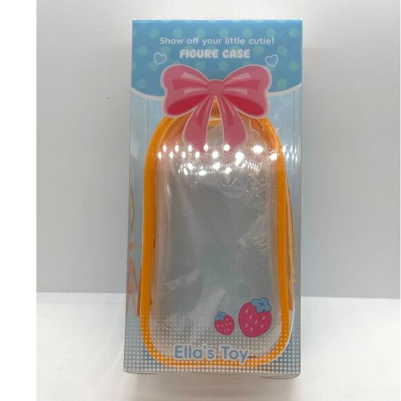 Unknown Other - New Clear Case Bag Charm Mini Figure Case, Keychain - Orange